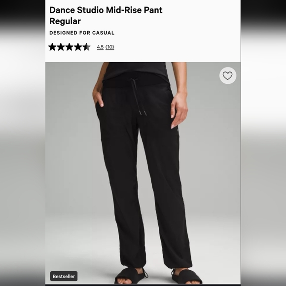 lululemon athletica Pants - Lululemon Athletica Black Dance Studio Pants